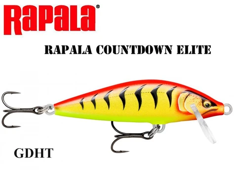 Vobleris Rapala CountDown Elite GDHT - Gilded Hot Tiger 7.5 cm