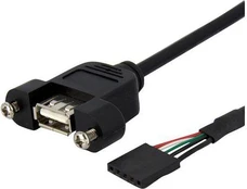 StarTech PANEL MONTATAVIMAS USB KABELAS A/ANTRAŠTĖ/. kaina