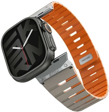 Dirželis Skinarma Gemini do Apple Watch 49/46/45/44 mm pilka