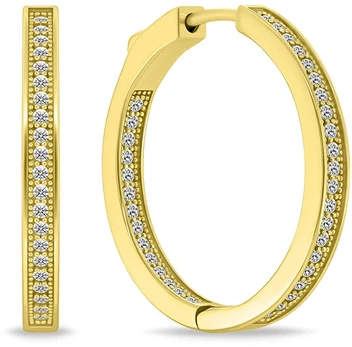 Brilio Silver Timeless auksinis-plated rings with clear zircons EA1283Y
