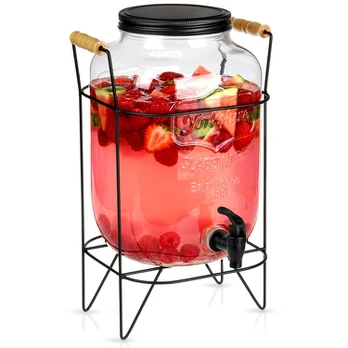 Stiklainis gėrimams, 8 l, juodas Orion