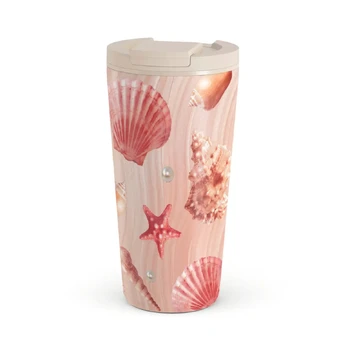 Seashells - Travel Mug, 500 ml / Flap