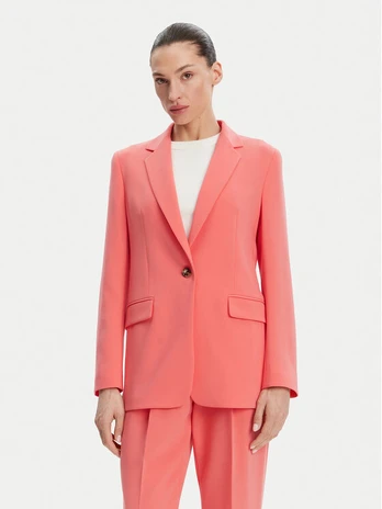 BOSS Švarkas 50490053 Rožinė Regular Fit