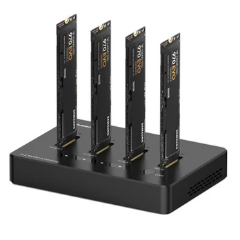 Premium Docking Station 4x M.2 NVME SSD, iki 10Gbps/ SSD