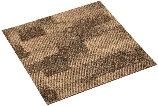 Grindų kilimas 20 pcs Ruda 50 x 50 cm PP
