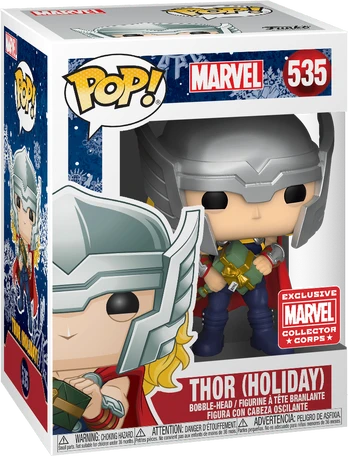 Exclusive Funko Pop Marvel Thor Holiday Figurėlė