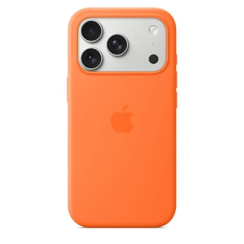 Dėklas Apple iPhone 17 Pro Silicone Case with MagSafe Orange
