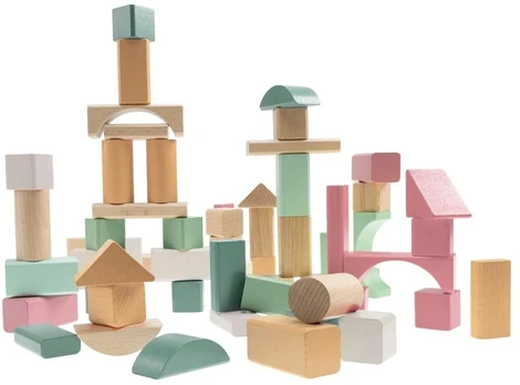 Tactic Medinės kaladėlės Soft Neutrals 60 vnt.