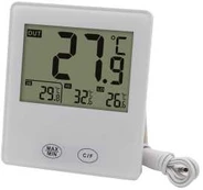 Nordic Quality Digital indoor-outdoor thermometer w wired sensor