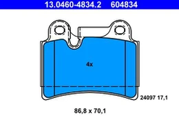 ATE 13.0460-4834.2 Brake pad set