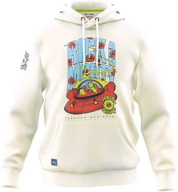 Rick and Morty Hoodie, Off-Baltas, M