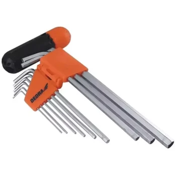 Raktai šešiakampiai 9vnt. 1/16"-3/8" DEDRA