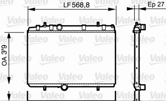 Variklio radiatorius VALEO VAL734338
