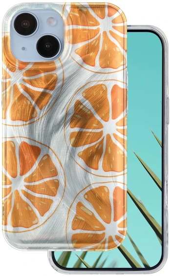 Dėklas Telforceone Ultra Trendy Summer case for iPhone 13 6,1' oranžinis
