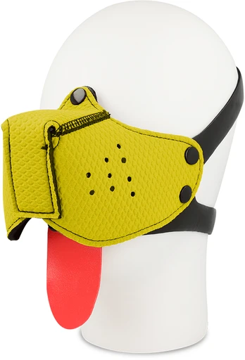 OHMAMA FETISH DOG MUZZLE - Geltonas