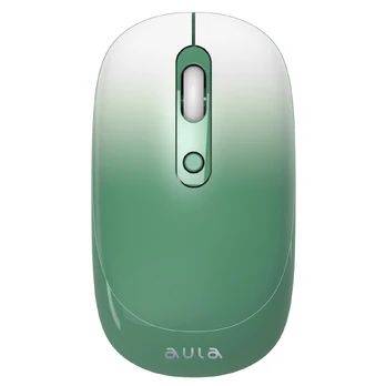 Aula AM207 2.4G wireless mouse with 4 keys (800-1900dpi) Green