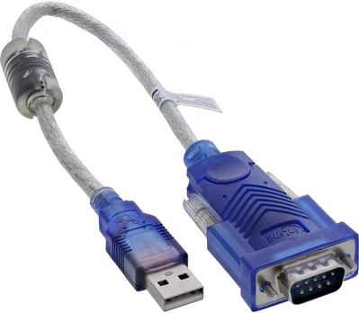 InLine Adapteris USB do RS-232 su ferrytą Wtyk A do 9-pin Sub D
