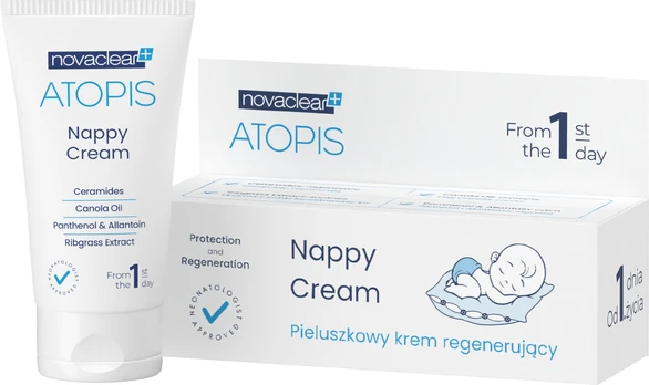 Kremas, nuo vystyklų bėrimo, vaikams Nappy, 50 ml