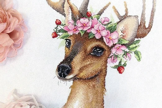Cross stitch kit "Forest deer" SNV-791