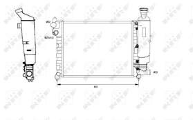 Variklio radiatorius NRF NRF 58807 kaina