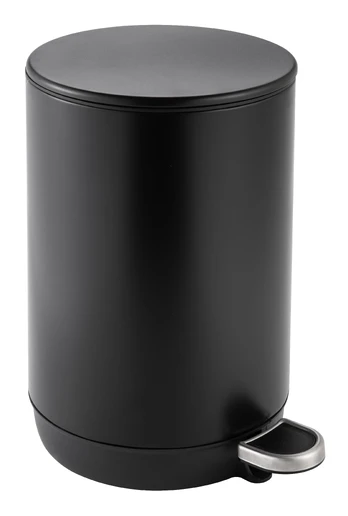 Šiukšliadėžė Domoletti, juoda, 5 l, 30 cm