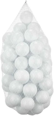 Mioli Decor Kamuolys Bubble Pops 50 - Baltas kaina