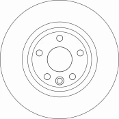 TRW DF6947 Brake Disc kaina
