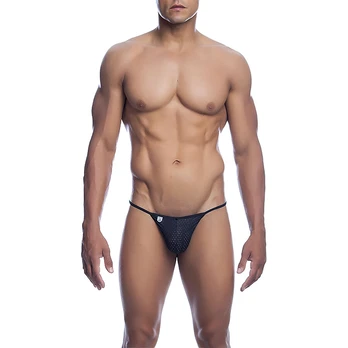 MOB - BLACK MICROFIBER V-STRING SIZE L/XL