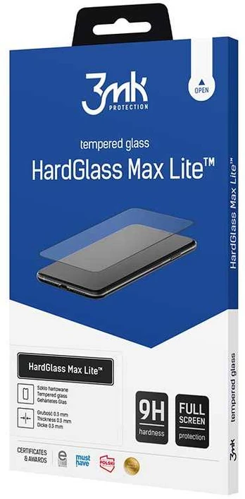 Samsung Galaxy A36 5G - 3mk HardGlass Max Lite Juodas