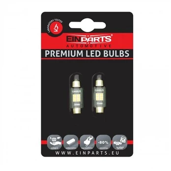 LED bulbs C5W, 6000K, 9-16V