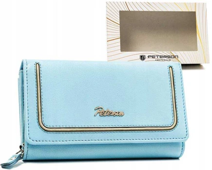 Leather wallet RFID PETERSON PTN KA-25