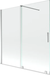Vonios sienelė Mexen Velar II, 160 cm x 150 cm, chromo