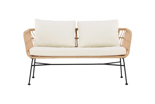 Trivietė sofa Isola 67x142x71, ruda