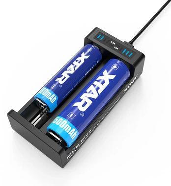 Baterijų Įkroviklis – XTAR MC2+ Įkroviklis su USB-C
