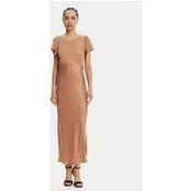 ViCOLO Vakarinė suknelė TD0767 Ruda Regular Fit