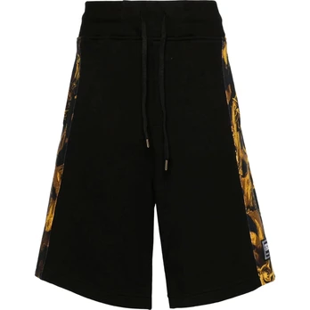 Šortai vyrams, Juoda, Watercolour print track shorts