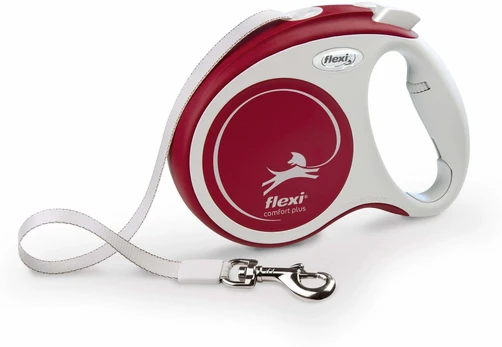 Flexi FLEXI smycz automatinė Comfort Plus M taśma 5 m kol. raudona