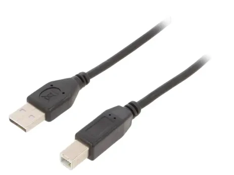 Kabelis Spausdintuvui Cablexpert USB 2.0 Black CCFB-USB2-AMBM-1.5M
