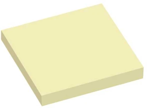Stickn Notes Q-line Stick'N gul 76x76mm 100 ašmenų 12stk / pak