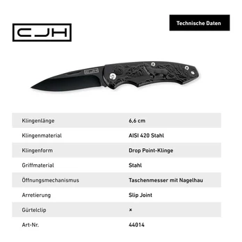 Kišeninis peilis CJH Taschenmesser Wolf