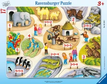 Ravensburger Ravensburger Childrens puzzle first counting to 5 (17 pieces, frame puzzle) kaina
