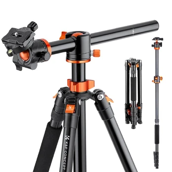 K&F Concept K&F Aluminium Camera Tripod with Transverse Center Column T255A3+BH-28L