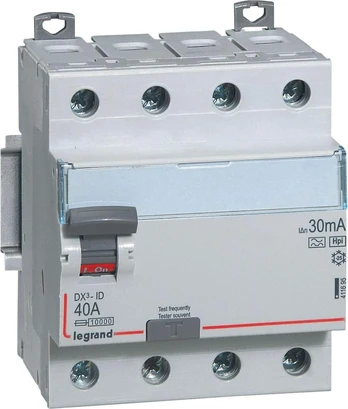 Legrand RCD 4P 40A 0.03A tipo HPI P304 DX3 (411695)