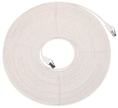 EXTRALINK LAN PATCHCORD CAT.8 U/FTP 15M 40G FLAT SHIELDED FOILED TWISTED PAIR BARE COPPER Baltas