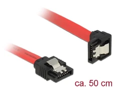 Delock SATA - SATA, 0.5m, Raudona (83979) kaina