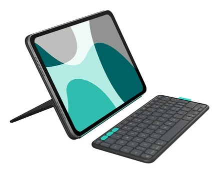 Klaviatūra Logitech FLIP FOLIO - GRAPHITE-DEU-BT