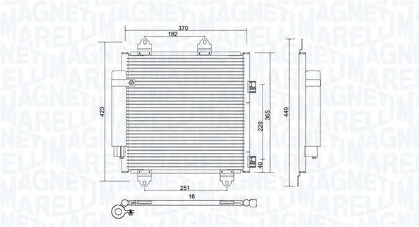 Kondensatorius, oro kondicionierius MAGNETI MARELLI 350203753000