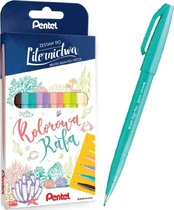 Pentel Sign rašiklio raidžių rinkinys 6 spalvų Spalvingas Rafa Pentel kaina