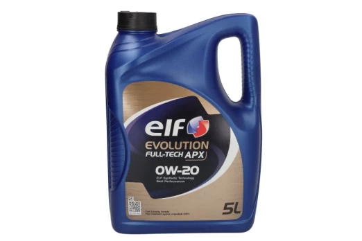 Variklių alyva ELF EVOLUTION (5L) 0W20 EVO FULLTECH APX 0W20 5L