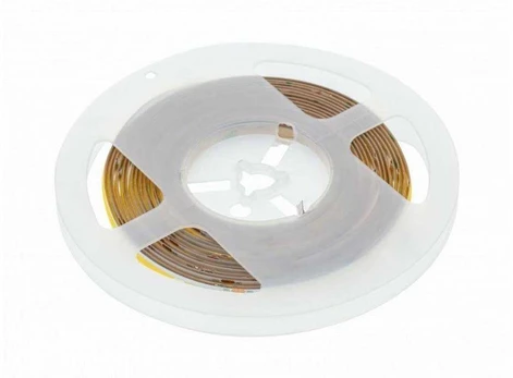 LED Strip COB 12V, 320LED/m, 8mm, 8W/m, without gel, cold baltas